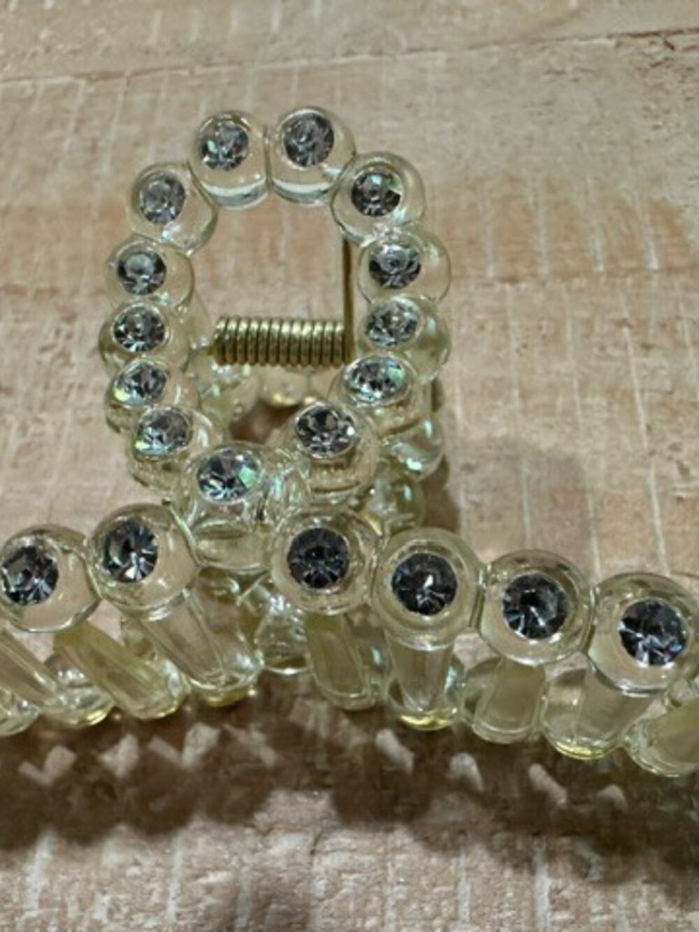 Rhinestone Hair Claw Set of 3 Bridal Wedding Bow Clips NWOT Y2K Inspired - Picture 3 of 7